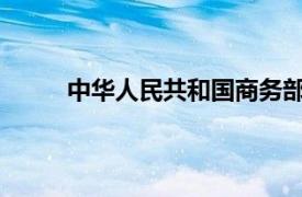 中华人民共和国商务部相关内容简介介绍怎么写