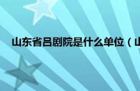 山东省吕剧院是什么单位（山东省吕剧院相关内容简介介绍）