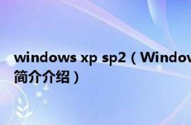 windows xp sp2（WindowsXP SP2版应用基础教程相关内容简介介绍）