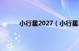 小行星2027（小行星2102相关内容简介介绍）