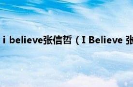 i believe张信哲（I Believe 张信哲演唱歌曲相关内容简介介绍）