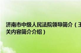 济南市中级人民法院领导简介（王成 山东省济南市中级人民法院副院长相关内容简介介绍）