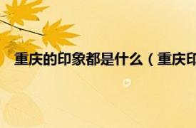 重庆的印象都是什么（重庆印象 特别节目相关内容简介介绍）