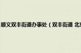 顺义双丰街道办事处（双丰街道 北京市顺义区双丰街道相关内容简介介绍）