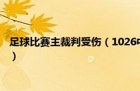 足球比赛主裁判受伤（1026中超联赛误判事件相关内容简介介绍）