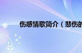 伤感情歌简介（悲伤的情歌相关内容简介介绍）