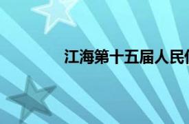 江海第十五届人民代表大会相关内容简介