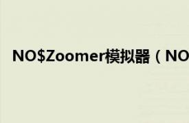 NO$Zoomer模拟器（NO$Zoomer相关内容简介介绍）