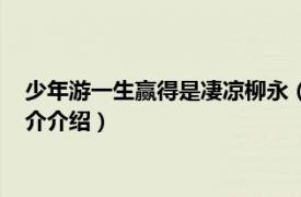 少年游一生赢得是凄凉柳永（少年游一生赢得是凄凉相关内容简介介绍）