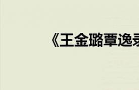 《王金璐覃逸录》相关内容简介