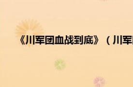 《川军团血战到底》（川军团血战到底相关内容简介介绍）