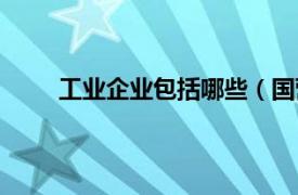 工业企业包括哪些（国营工业相关内容简介介绍）