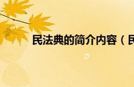 民法典的简介内容（民法典相关内容简介介绍）