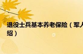 退役士兵基本养老保险（军人退役养老保险制度相关内容简介介绍）