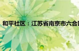 和平社区：江苏省南京市六合区大厂街道和平社区相关内容简介