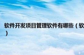 软件开发项目管理软件有哪些（软件开发与项目管理专业相关内容简介介绍）