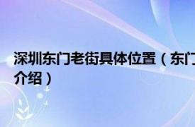 深圳东门老街具体位置（东门商业街 深圳东门老街相关内容简介介绍）