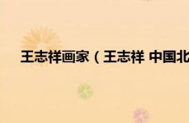 王志祥画家（王志祥 中国北京籍艺术家相关内容简介介绍）