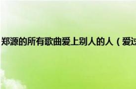 郑源的所有歌曲爱上别人的人（爱过的人 郑源演唱歌曲相关内容简介介绍）