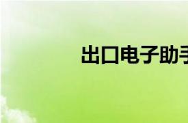 出口电子助手相关内容介绍