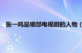 张一鸣是哪部电视剧的人物（张一鸣 演员相关内容简介介绍）