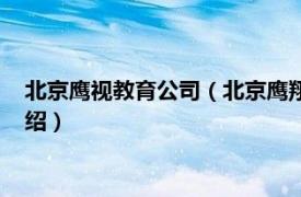 北京鹰视教育公司（北京鹰翔教育咨询有限公司相关内容简介介绍）