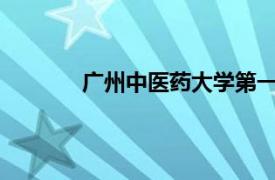 广州中医药大学第一附属医院广州市中医院