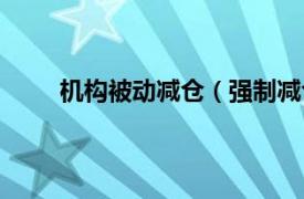 机构被动减仓（强制减仓制度相关内容简介介绍）