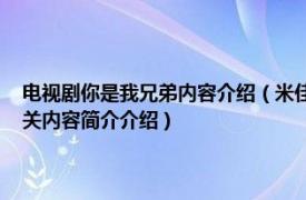 电视剧你是我兄弟内容介绍（米佳 电视剧《我要和你做兄弟》中的角色相关内容简介介绍）