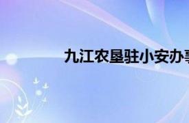 九江农垦驻小安办事处主任相关内容简介