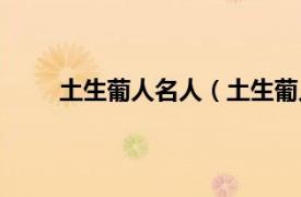 土生葡人名人（土生葡人民系相关内容简介介绍）