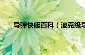 导弹快艇百科（波克级导弹快艇相关内容简介介绍）