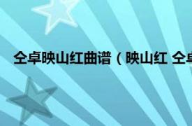 仝卓映山红曲谱（映山红 仝卓演唱的歌曲相关内容简介介绍）