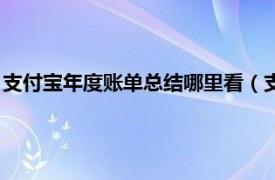 支付宝年度账单总结哪里看（支付宝年度账单相关内容简介介绍）