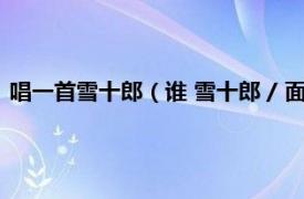 唱一首雪十郎（谁 雪十郎 / 面筋哥演唱歌曲相关内容简介介绍）