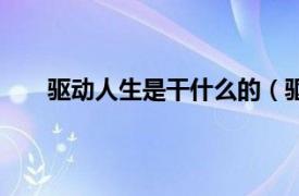 驱动人生是干什么的（驱动人生相关内容简介介绍）