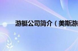 游艇公司简介（美斯游艇集团相关内容简介介绍）