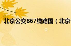 北京公交867线路图（北京公交869路相关内容简介介绍）