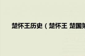 楚怀王历史（楚怀王 楚国第37位国君相关内容简介介绍）