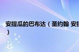 安提瓜的巴布达（圣约翰 安提瓜和巴布达首都相关内容简介介绍）