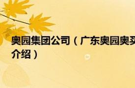 奥园集团公司（广东奥园奥买家电子商务有限公司相关内容简介介绍）