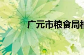 广元市粮食局相关内容简介介绍