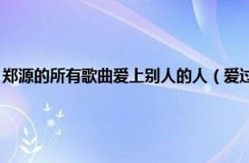 郑源的所有歌曲爱上别人的人（爱过的人 郑源演唱歌曲相关内容简介介绍）