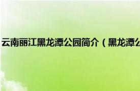 云南丽江黑龙潭公园简介（黑龙潭公园 丽江黑龙潭公园相关内容简介介绍）