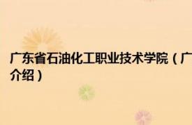 广东省石油化工职业技术学院（广东省石油化工职业技术学校相关内容简介介绍）