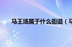 马王场属于什么街道（马场街道相关内容简介介绍）