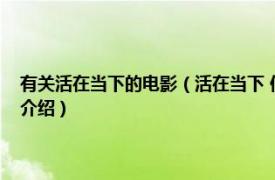 有关活在当下的电影（活在当下 伊曼努尔马雷等执导的电影相关内容简介介绍）