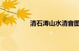 清石涛山水清音图轴相关内容简介介绍