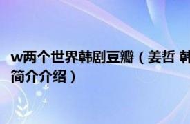 w两个世界韩剧豆瓣（姜哲 韩剧《W-两个世界》男主角相关内容简介介绍）