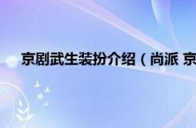 京剧武生装扮介绍（尚派 京剧武生流派相关内容简介介绍）